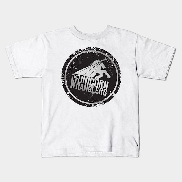 Distressed Logo Kids T-Shirt by The Unicorn Wranglers